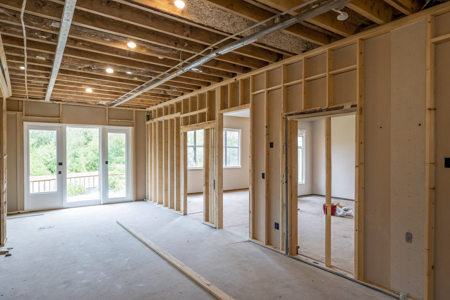 Condo interior highlighting walls and fixtures needing coverage.