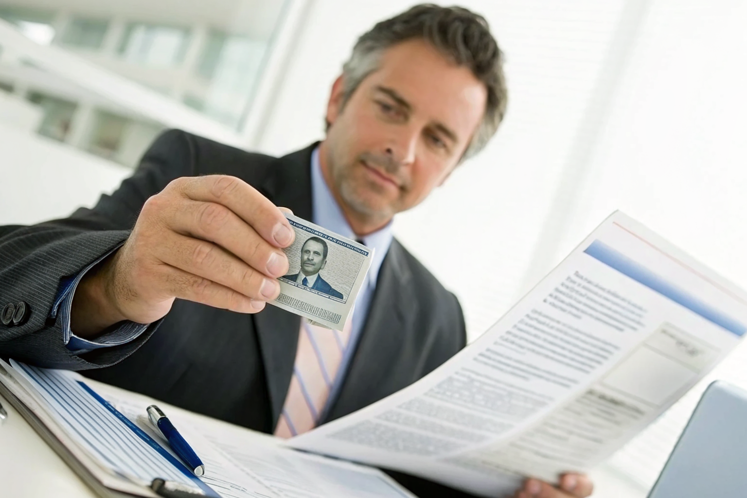 Paul Gebhard with Arizona DIFI producer license and insurance documents.
