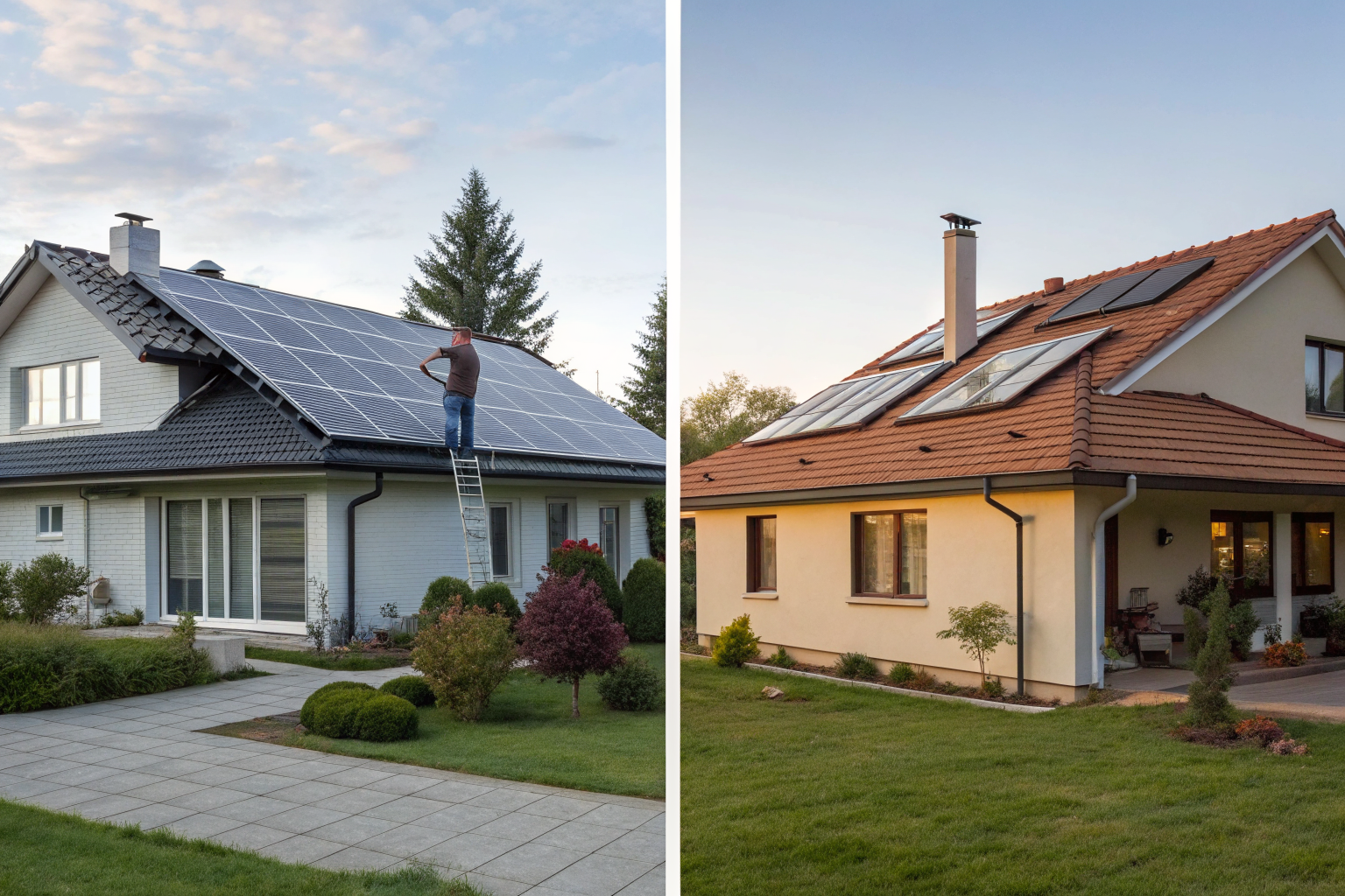 Comparison of owned vs. leased solar panels scenarios.