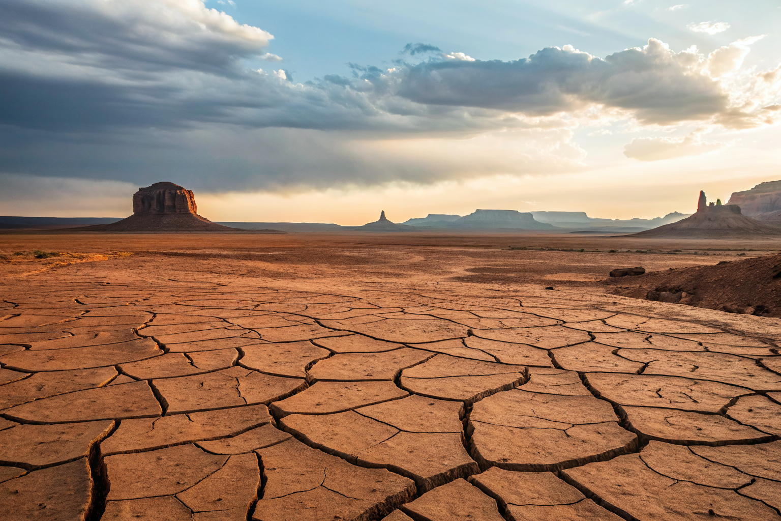 Cracked earth in Arizona representing insurance earth movement exclusion.
