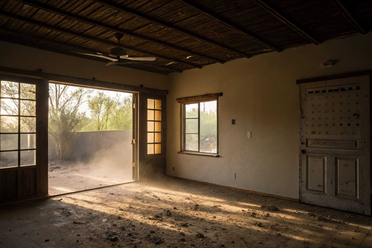 Empty home with calendar showing 30 and 60 days marked.