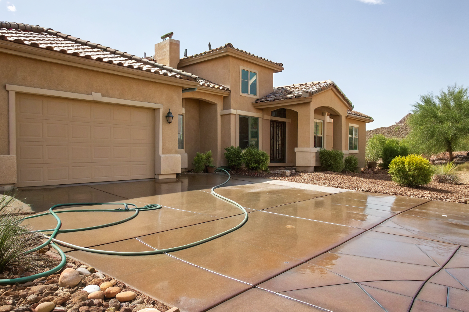 Arizona home with focus on tile and foundation, pre-monsoon checklist.