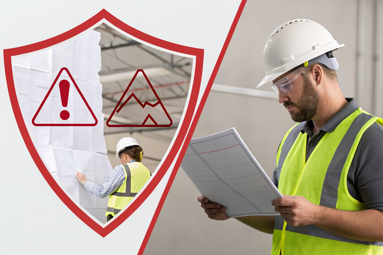 Visual of contractor misclassification with paperwork shield and right-to-control test, featuring Arizona ICA.