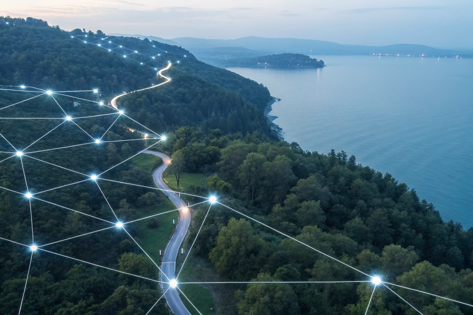 Web of glowing lines showing paths and options for deductible buyback.
