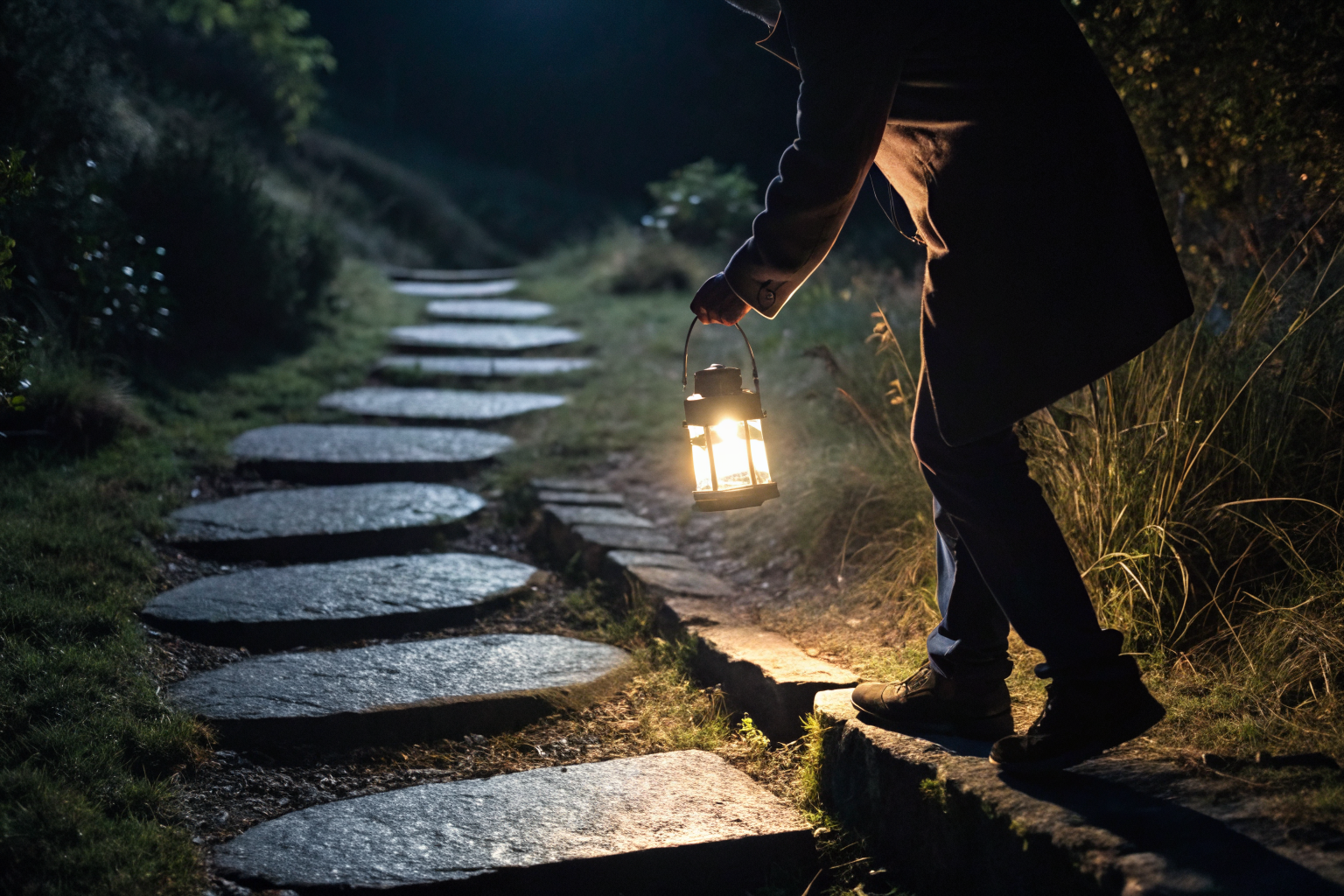 Shadowy figure lighting a path of claims, symbolizing historical data vs reality.
