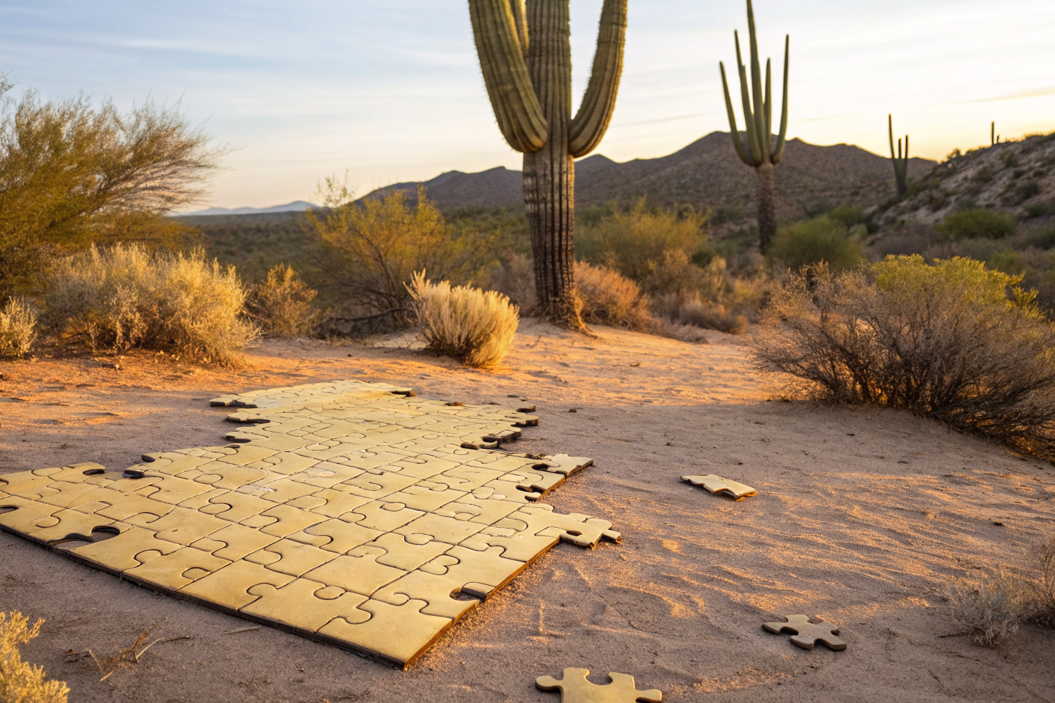 Puzzle with missing 'coverage' pieces, showing liability and collision in Phoenix.