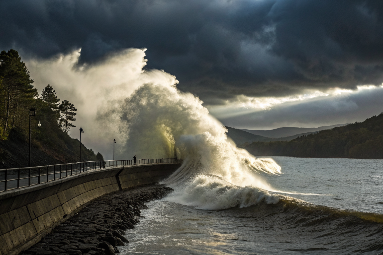 Image of wave over reservoir symbolizing per occurrence versus aggregate deductible resets.