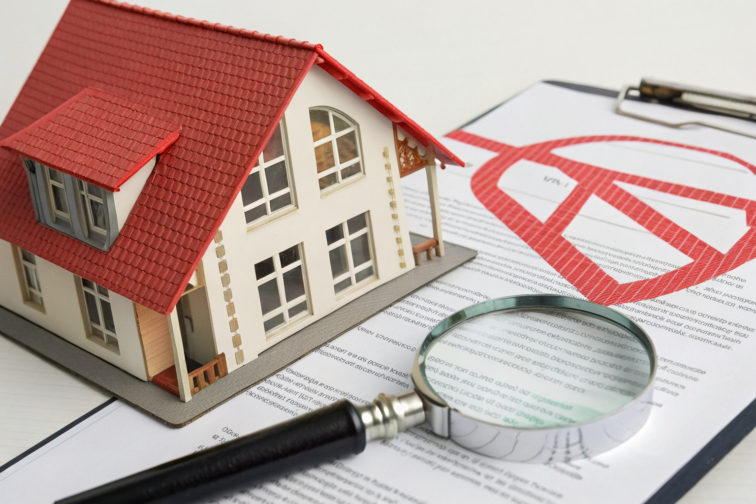House with 'Claim Denied' stamp, illustrating Airbnb claim denial risks.