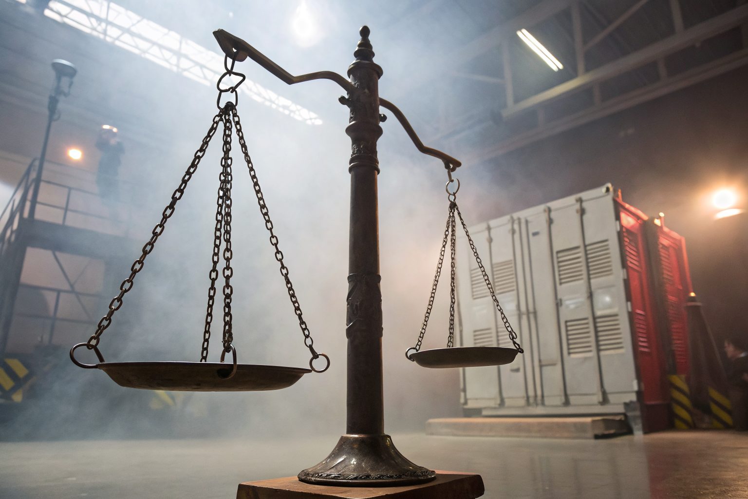 Arizona workers' comp depicted as a balance scale, symbolizing legal obligation versus optionality.