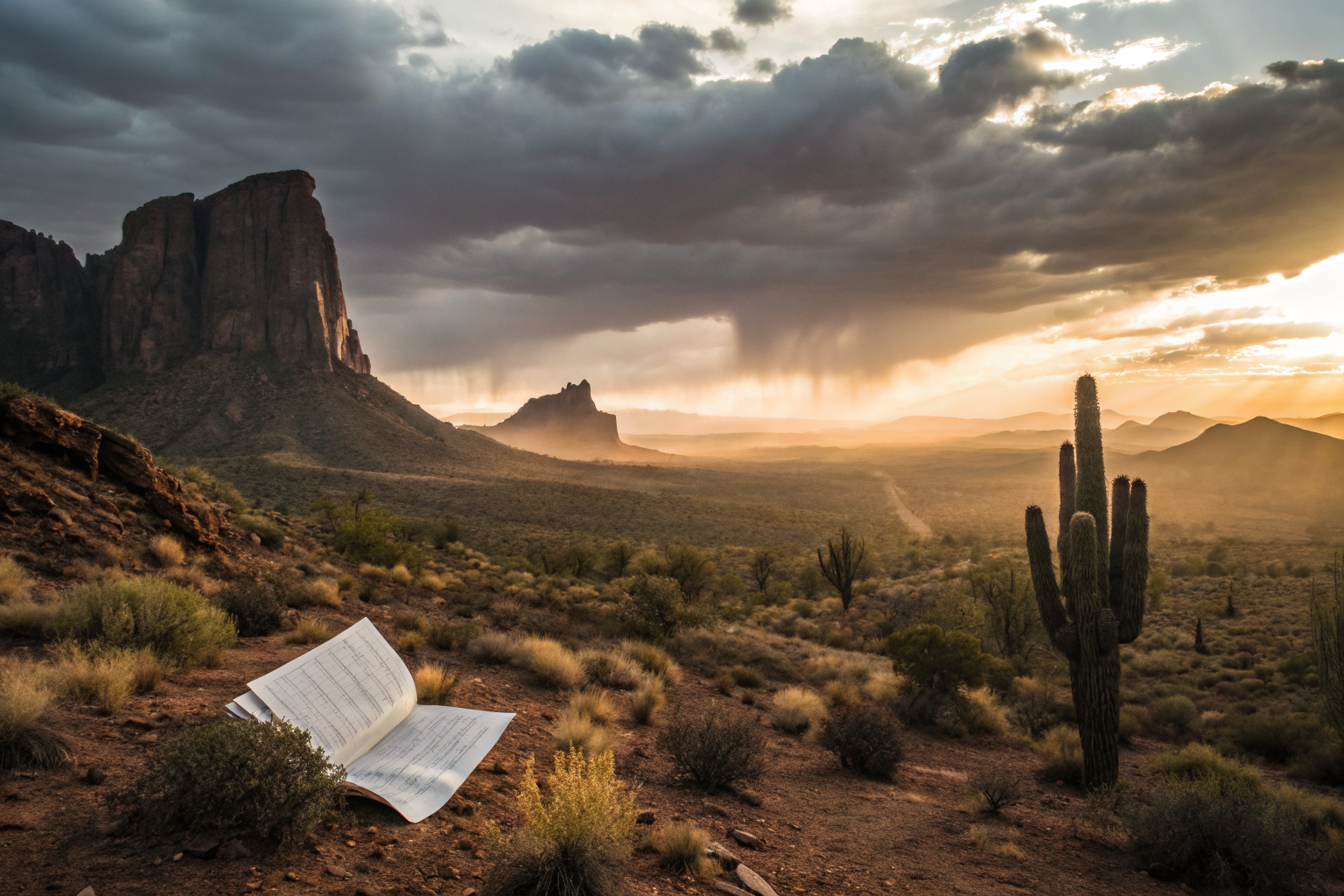 Torn contract in Arizona desert, symbolizing legal vs personal conflict in insurance.