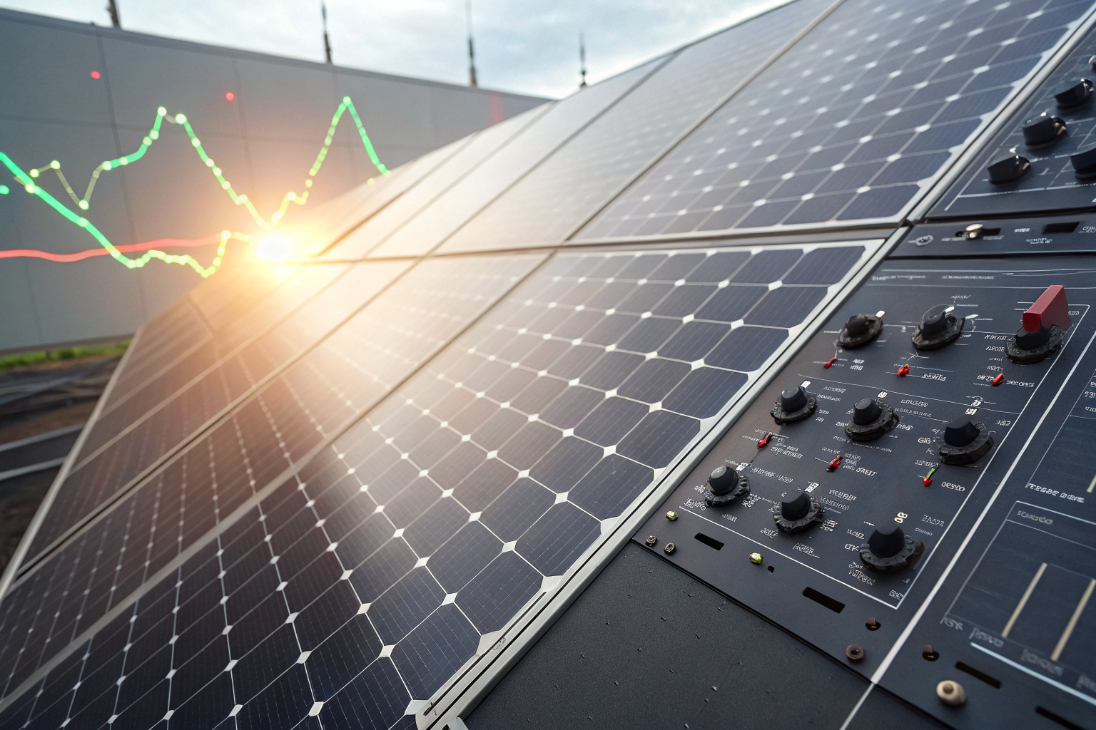 Control panel turning into solar panels over ownership choice