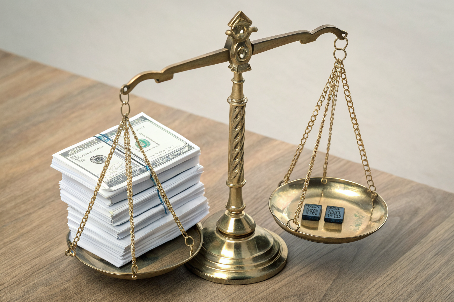 Isometric balance scale comparing DP-3 with STR and commercial policies, showcasing insurance options.
