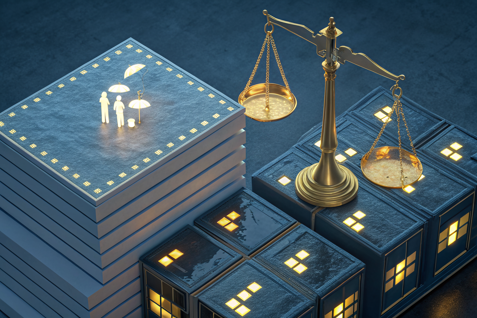 Illustration of legal documents and insurance forms highlighting Arizona law requirements.